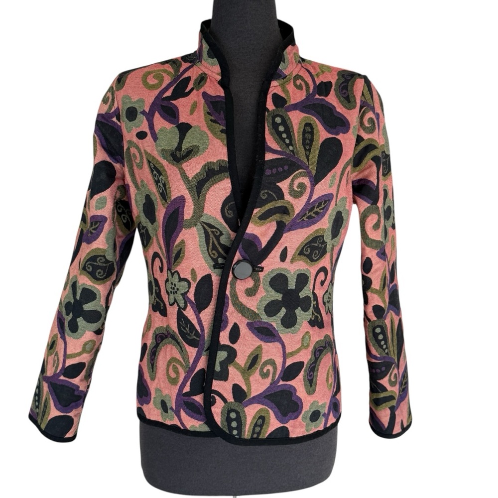 TrimDin Artisan Reversible Jacket Stand Up Jacket Womens